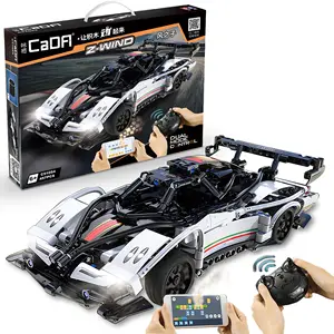 Cada C51054 Z-Wind Building Blocks remote control car legoes Building blocks sports car small particle puzzle gift for kids boys
