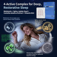 Patch de sommeil à la mélatonine HODAF avec logo personnalisé, micro-aiguilles dissolvables pour une meilleure qualité de sommeil