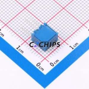 ตัวต้านทาน/โพเทนชิโอมิเตอร์แบบปรับได้สำหรับ3362S-105-3H ผ่านชิ้นส่วนรู (THT)-3P, ตัวต้านทาน7x6.8มม. 10% 1mOhm 500 250mw PPM/℃ - Product Image 2