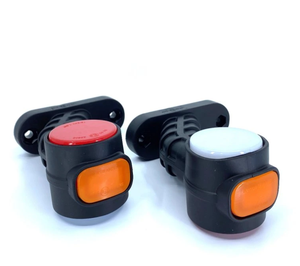 1x12-24V xe tải đuôi vị trí chỉ số đèn 3 bên dẫn bên đánh dấu ánh sáng hổ phách + đỏ + trắng bề mặt không thấm nước outliner mới - Product Image 3
