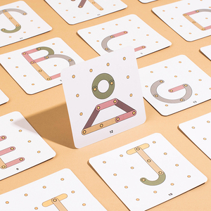 Học tập trí tưởng tượng phối hợp công nhận khả năng Pegboard SORTER GỖ THƯ và số hoạt động xây dựng trò chơi - Product Image 6