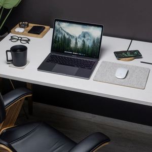 Modern Square Felt Cork Mouse Pad Mat Eco-Friendly No Slip Durable Home Office School Supplies Desk Accessories - Product Image 2