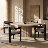 Chaises de cuisine italiennes modernes Chaise de fauteuil en bois massif de haute qualité pour manger