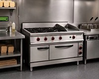 Peralatan Dapur Truk Makanan Komersial Kompor Gas 4 Tungku Kecil Adaptor 220v ke 120v