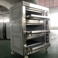 Four à sole commercial pour boulangerie, électrique/gaz, pour matières premières à base de maïs, avec protection contre la surchauffe, haute économie d'énergie, haute productivité, pour pain français