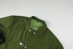 Camicie Casual <span class=keywords><strong>da</strong></span> <span class=keywords><strong>Uomo</strong></span> Personalizzabili in Stile Vintage, 100% Cotone, Monopetto <span class=keywords><strong>a</strong></span> <span class=keywords><strong>Righe</strong></span> con Bottoni Metallici, Giacche <span class=keywords><strong>a</strong></span> Maniche Lunghe - Product Image 5