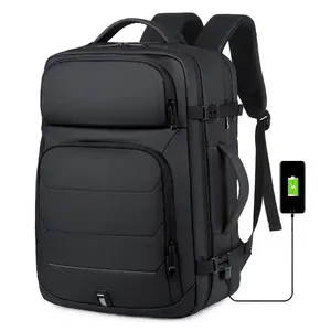 2023 Anti-roubo Usb Resistente à Água 17,3 Polegadas Grande Expansível Impermeável Duffle Business Travel Backpack Bag Expandible