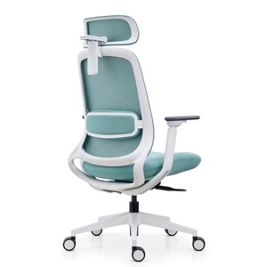 Chaise de bureau de direction en tissu à dossier haut avec accoudoirs 3D, appui-tête et dossier inclinables 4D réglables, pivotante verrouillable avec plateau adaptatif - Product Image 2