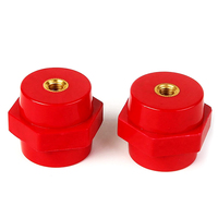Aisladores Eléctricos de Plástico Directo de Fábrica, SEP35*40 DMC Hex, Soporte para Barra Colectora, Aisladores de Barra Colectora con Pernos, OEM y ODM