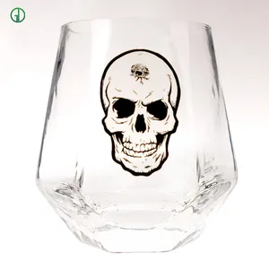 Custom Logo Packaging Drinking Glass Mug Coffee Cups Halloween Vampire Drinking Wine Glass Cup