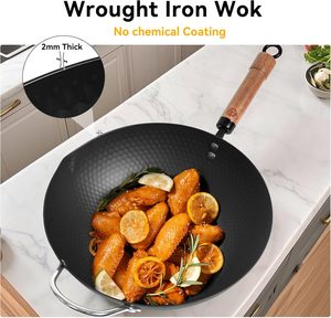 12.6 "đen 5-Quart chảo với Nắp đáy phẳng không dính cho cảm ứng đung khuấy Fry chảo & Pan Set - Product Image 4