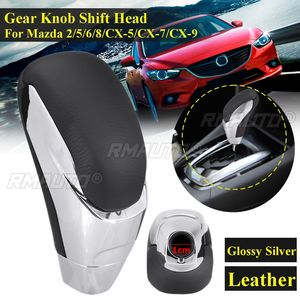 Pomo de palanca de cambios de cuero de alta calidad con acabado brillante o mate para Mazda 3 5 6 8 Cx5 CX-5 Cx7 CX-7 CX-9, accesorios para coche - Product Image 1