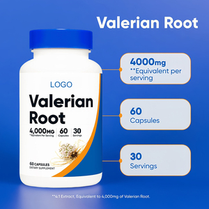 OEM Capsules d'extrait de racine de valériane biologique Sommeil profond Supplément à base de plantes pour un meilleur sommeil pour adultes - Product Image 3
