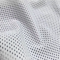 Hochwertiges 4-Wege-Stretch-Polyamid aus Nylon mit weißem, atmungsaktivem Sport netz für Unterwäsche shorts