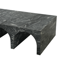 Table basse italienne minimaliste en marbre adaptée à la table basse en marbre de luxe haut de gamme pour le salon