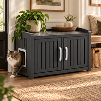 3-in-1 Katzenhaus-Aufbewahrungsbank Multifunktionales Katzenmöbel Versteckter Haustierschrank OEM Großhandel