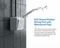Harga Pabrik CE ABS PVC IP54 Tahan Air Kuningan 10A Soket Schuko Tahan Lama Stopkontak Dinding Terhubung Tanah untuk Luar Ruangan Tipe Jerman Garansi 2 Tahun