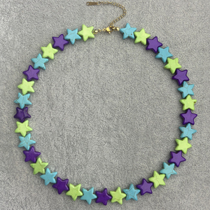 Nuova Collezione 2026: <span class=keywords><strong>Collana</strong></span> Artigianale con Perline Turchesi a Stella Arcobaleno da 15mm per Donne e Ragazze, Ideale per Vacanze Estive in Spiaggia - Product Image 4