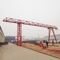 Grue à portique de type A de 10 tonnes et 20 tonnes pour l'extérieur avec moteur, boîte de vitesses, treuil à engrenages, chariot, câble métallique, poutre simple