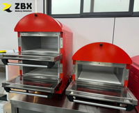 122~662 ℉   Four à pizza ZBX ETL 14 pouces avec pierre réfractaire et compartiment de maintien au chaud 110V USA Four à pizza électrique