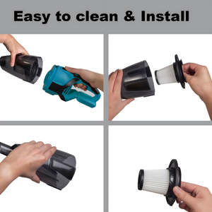 <span class=keywords><strong>Aspiradora</strong></span> Inalámbrica Portátil de Alta Potencia para Auto, Inalámbrica y con Amplia Aplicación, Material ABS, Batería No Incluida - Product Image 6