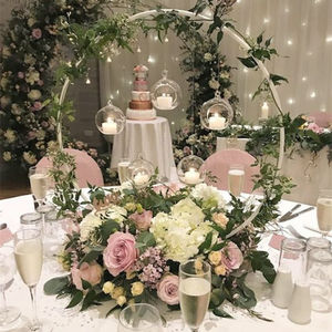 Guirnalda Floral Alta Personalizada GreenLife, Centros de Mesa para Bodas, Arreglo de Corona de Flores Artificiales - Product Image 6