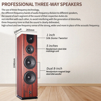 Sistema de Altavoces de Torre de Alta Gama para Cine en Casa Sistema de Karaoke Profesional KTV con Woofer Doble de Madera de 8 Pulgadas para el Hogar