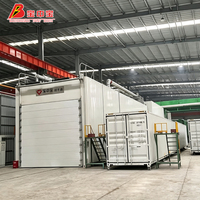 Ligne de production de revêtements BZB pour conteneurs maritimes, cabine de peinture industrielle, four de cuisson thermique, système complet de peinture et de durcissement