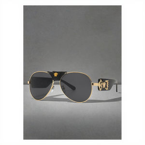 <span class=keywords><strong>2025</strong></span> nouvelle mode rétro luxe métal lunettes de soleil pour hommes concepteur nuances UV400 lentilles célèbre marque crapaud miroir marron cadre couleur - Product Image 3