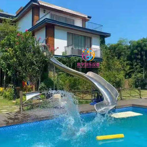 Tobogán abierto <span class=keywords><strong>curvo</strong></span> de acero inoxidable 304 para niños de jardín al aire libre de alta calidad para <span class=keywords><strong>piscina</strong></span> - Product Image 6