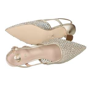 รองเท้าส้นสูงแบบสวม Gold & Gold Donna ส้นสูง 6 ซม. ไซส์ 39 สีโอโร - Product Image 6