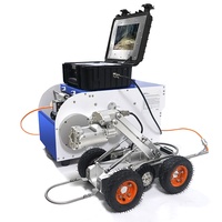 Elektrikli Kaldırma Kamerası Kanalizasyon Borusu Tarama Kamerası İnceleme Robotu IP68 Su Geçirmez 12 İnç HD LCD Ekranlı