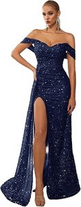 Abiti da Sera Senza Spalline Lucidi da <span class=keywords><strong>Donna</strong></span>, Vestiti Sexy in <span class=keywords><strong>Tulle</strong></span> con Paillettes per Invitati a Matrimoni, Feste di Gala - Product Image 3