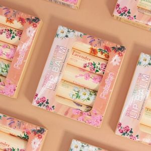ชุดลิปบาล์มดอกไม้ธรรมชาติ กลิ่นลาเวนเดอร์ 6 สี ช่วยบำรุงและให้ความสดชื่น รับผลิตแบบ OEM ขั้นต่ำจำนวนน้อย - Product Image 2