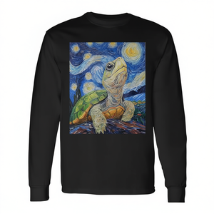 T-shirt à manches longues avec motif tortue style Van Gogh Starry Night - Product Image 2