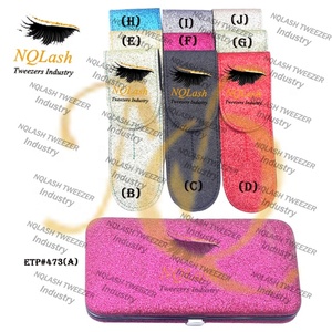 Pinzas de pestañas con purpurina personalizada, Kit magnético, 2 unidades, bolsa de pinzas de pestañas, NQLASH - Product Image 6