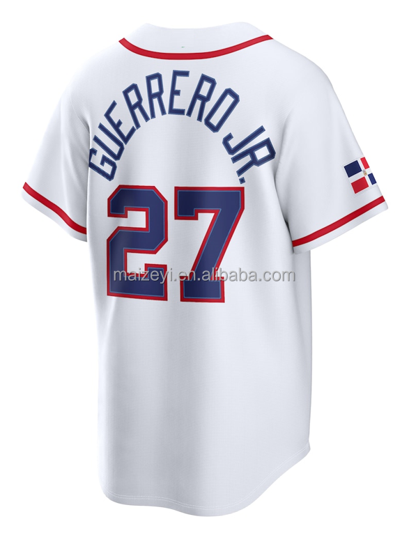 #27 Vladimir Guerrero Jr. Blanc