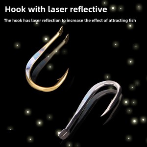 HAYABUSA Gancho de Cuerda Mágica Gancho Suelto BS301 Golden Pineapple Live Shrimp Chapter Red Bream Carcass Hook - Product Image 5