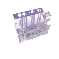 Prototypage rapide OEM ODM, impression 3D, usinage CNC, prototype en acrylique transparent usiné CNC, pièces en plastique PMMA transparent