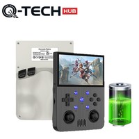 Console de jeu portable rétro Lanxinda G30 4,3 pouces, plus de 10000 jeux intégrés, double joystick 3D, processeur quadricœur, système d'exploitation Linux, 3000 mAh