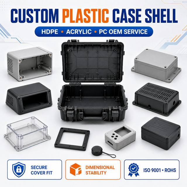 Plastic Case Shell Custom Plastic Injection Molding HDPE Acrylic Polycarbonate Parts Manufacturer OEM Industrial Service