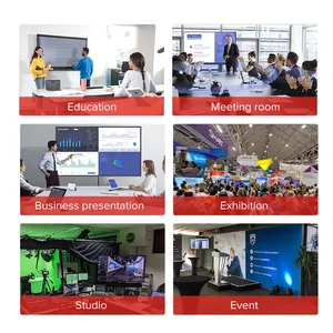 Infrared Touch Screen Video Teaching Conference Interactives Whiteboard Digital Board Classroom Led Smart Tv For Exhibition Hall