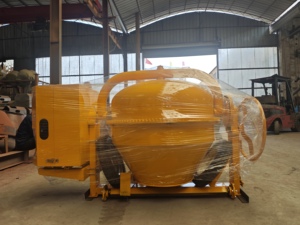 เครื่องผสมคอนกรีตเทรลเลอร์700ล้อลากเครื่องจักรก่อสร้าง350L เครื่องผสมคอนกรีตดีเซลแบบพกพา500L - Product Image 5