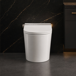 Inodoro WC Contemporáneo Inteligente para Baño, Sanitarios Modernos, Inodoros Elongados Inteligentes - Product Image 4