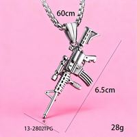 Collier Pendentif en Acier Inoxydable, Chaîne Vintage, Bijoux Punk, Collier Doré pour Femmes et Hommes