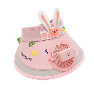 Chapeau de pare-soleil à chargement USB avec design de dessin animé à large bord pour les enfants pour les voyages d'été <span class=keywords><strong>en</strong></span> plein air-pour hommes, femmes et enfants - Product Image 6