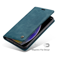 Pour iPhone X XS Max XR iPhoneX SE2 SE3 Coque Arrière Etui CaseMe 013 Rétro En Cuir Mat Affaires Antichoc Flip Phone Case