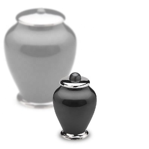 Manufacturer <b>Large</b> Adult Black Aluminum Cremation <b>Urn</b> Custom Metal Funeral Memorial Burial <b>Urns</b> for Human Ashes - Product Image 4