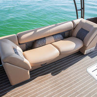 Bateau ponton gonflable de luxe à double pont en aluminium de 30 pieds personnalisable 2023