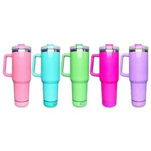 Custom LogoBulk Double Walled Stainless Steel Handgrip 40Oz Speaker Tumbler for Sublimation Printing - Product Image 1